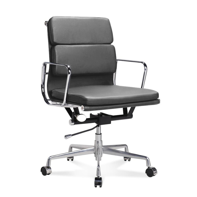 Silky Smooth Chair 17 - Halbhoher Office Stuhl mit weichem Polster