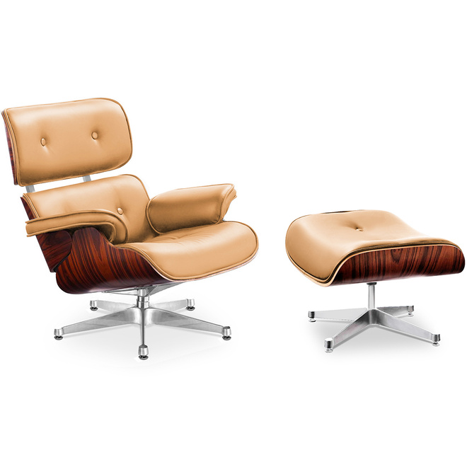 Lounge Sessel Charly mit Ottoman