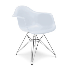 Arm Chair Plastic Chrome Stuhl