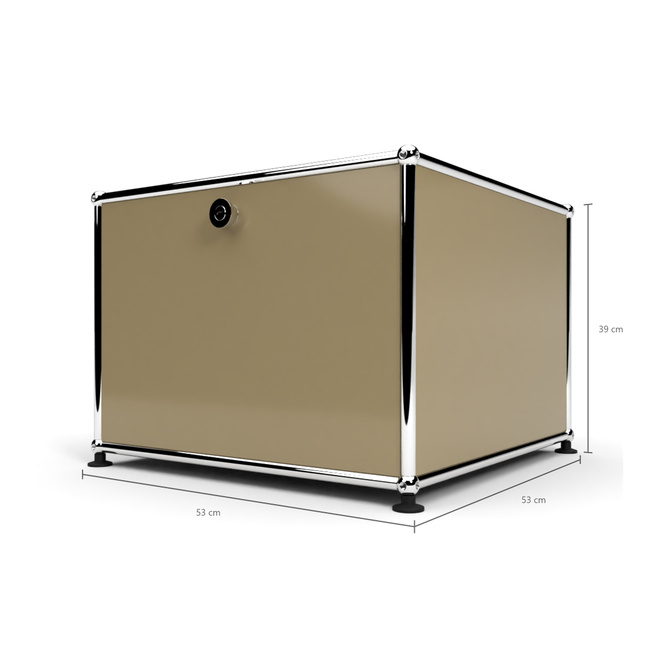 Druckercontainer 50 1x1 mit 1 Tr, Beige