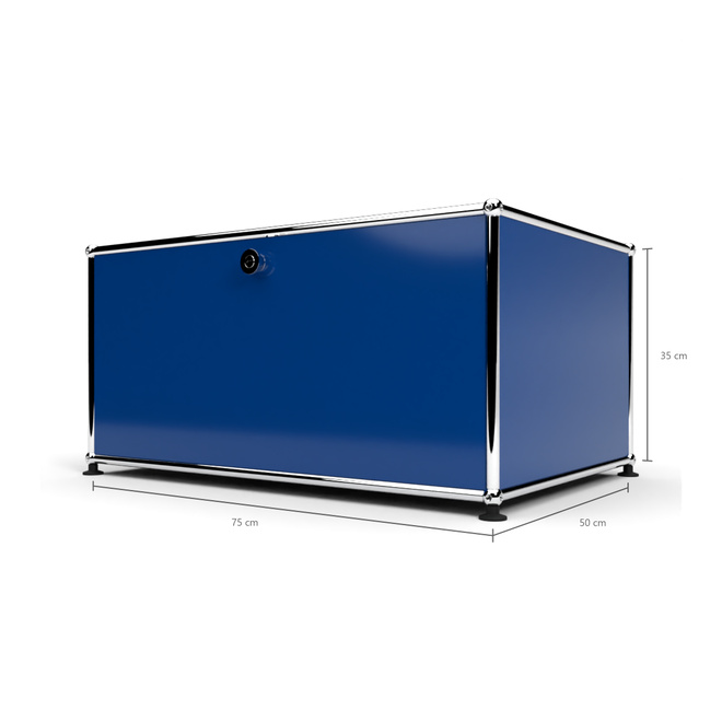 Druckercontainer 75 1x1 mit 1 Tr, Enzianblau