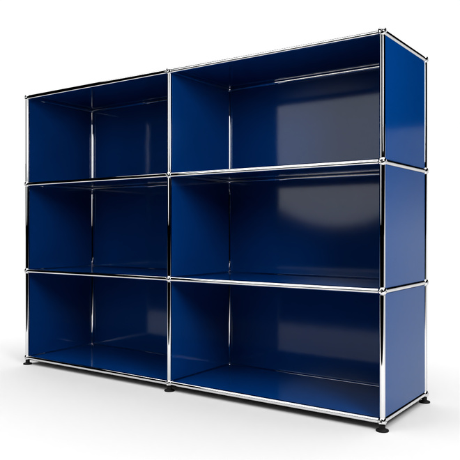 Highboard 3x2 offen, Enzianblau