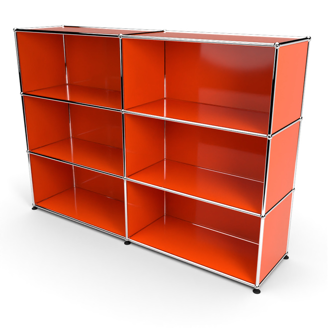 Highboard 3x2 offen, Orange