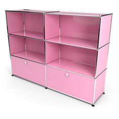 Highboard 3x2 mit 2 Klapptren unten, Rosa