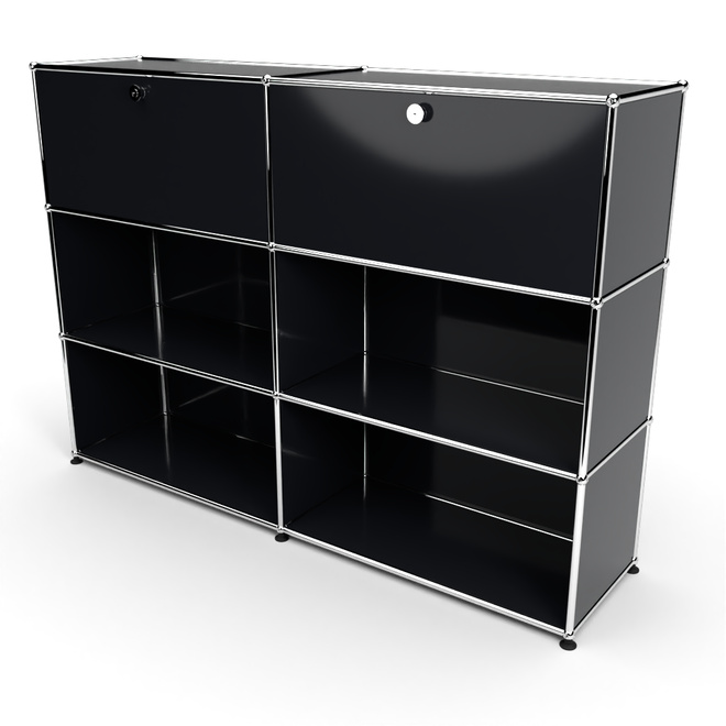 Highboard 3x2 mit 2 Klapptren oben