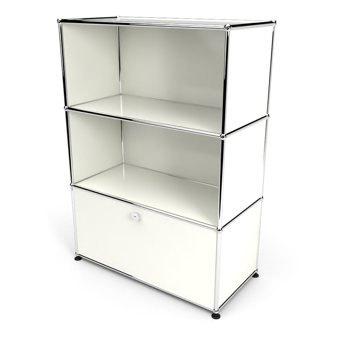 Highboard 3x1 mit 1 Tr unten, Weiss