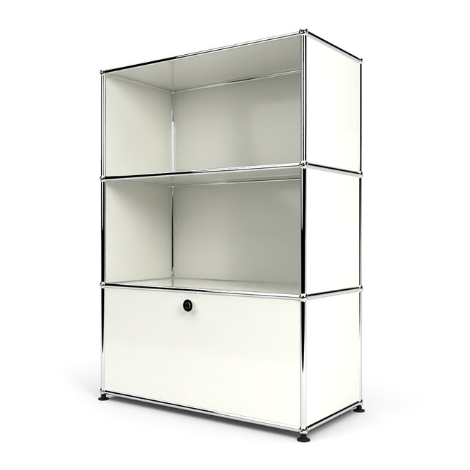 Highboard 3x1 mit 1 Tr unten, Weiss