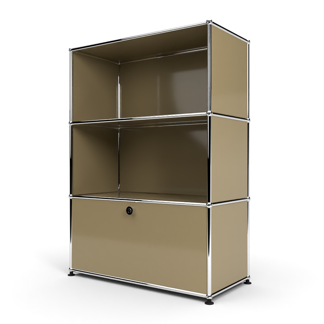 Highboard 3x1 mit 1 Tr unten, Beige