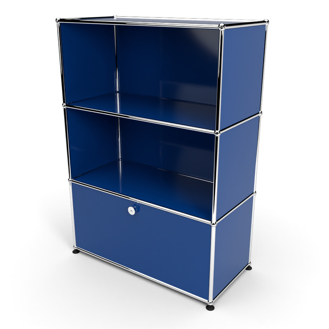 Highboard 3x1 mit 1 Tr unten, Enzianblau