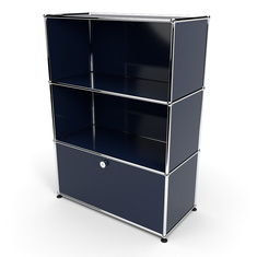 Highboard 3x1 mit 1 Tr unten, Stahlblau