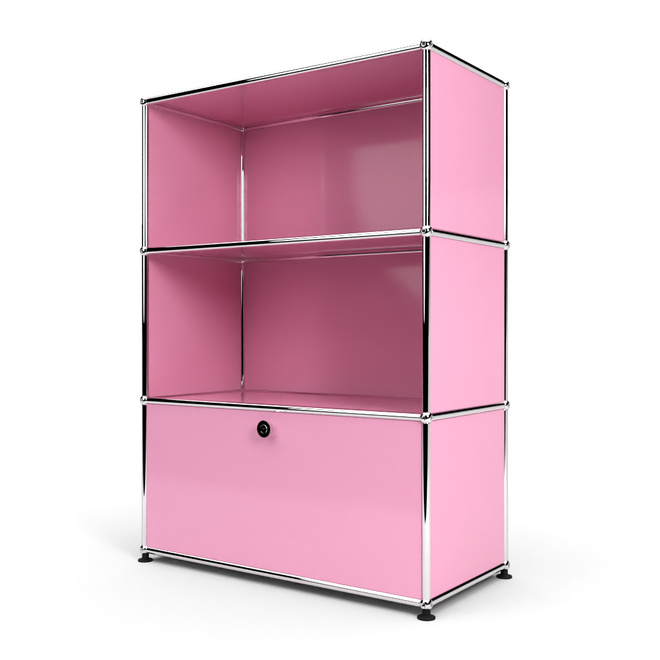 Highboard 3x1 mit 1 Tr unten, Rosa