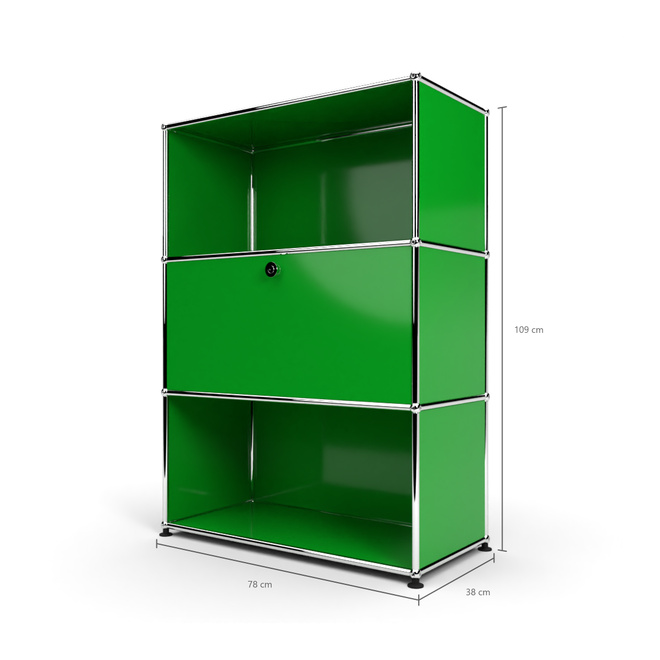 Highboard 3x1 mit 1 Tr Mitte, Grn