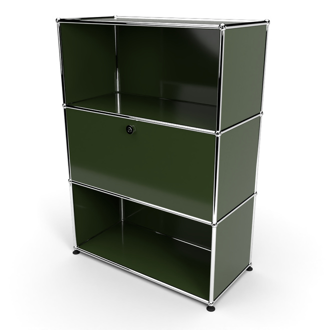 Highboard 3x1 mit 1 Tr Mitte, Olivgrn