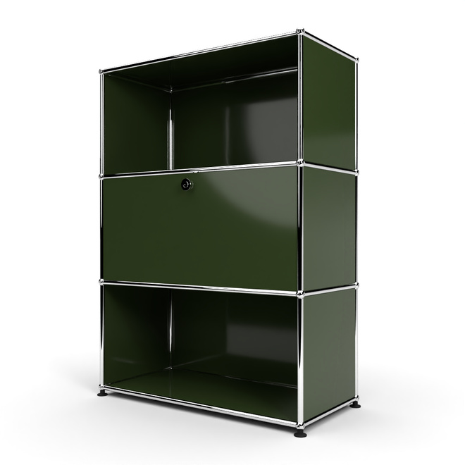 Highboard 3x1 mit 1 Tr Mitte, Olivgrn