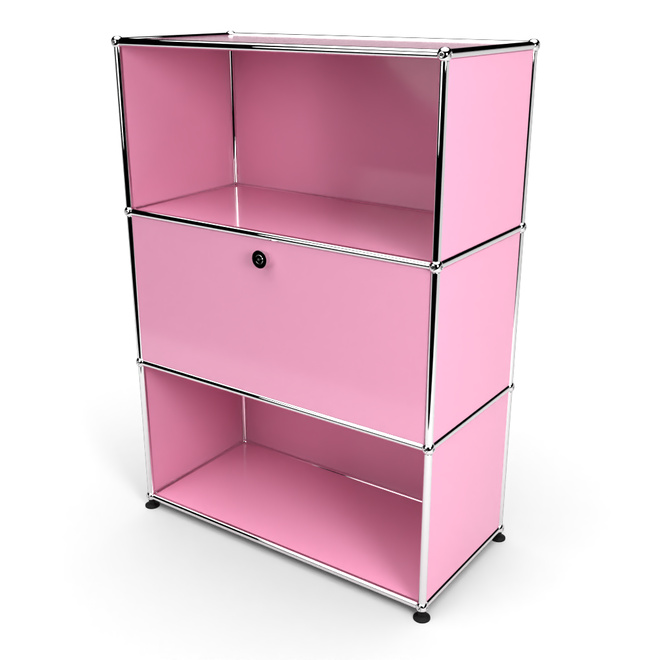 Highboard 3x1 mit 1 Tr Mitte, Rosa