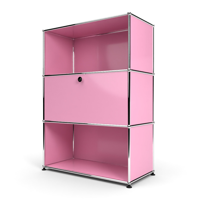 Highboard 3x1 mit 1 Tr Mitte, Rosa