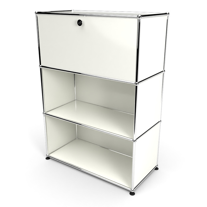 Highboard 3x1mit 1 Klapptren oben, Weiss