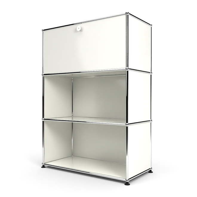 Highboard 3x1mit 1 Klapptren oben, Weiss