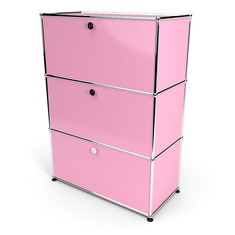 Highboard 3x1 mit 3 Klapptren, Rosa