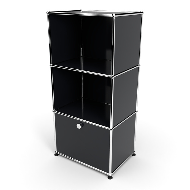 Highboard 50 3x1 mit 1 Tr, Graphitschwarz