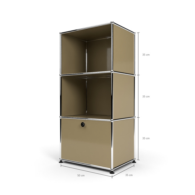 Highboard 50 3x1 mit 1 Tr, Beige