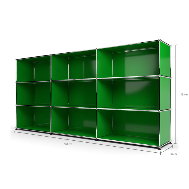 Highboard 3x3 offen, Grn