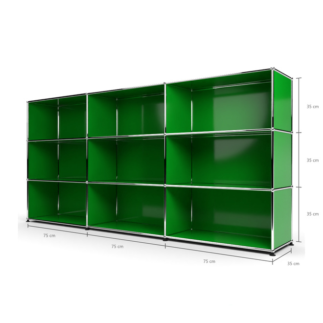 Highboard 3x3 offen, Grn