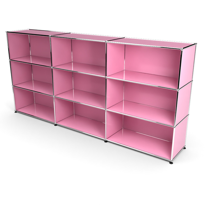 Highboard 3x3 offen, Rosa