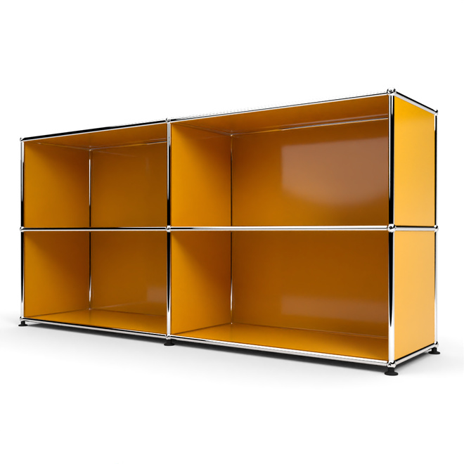 Sideboard 2x2 offen, Goldgelb