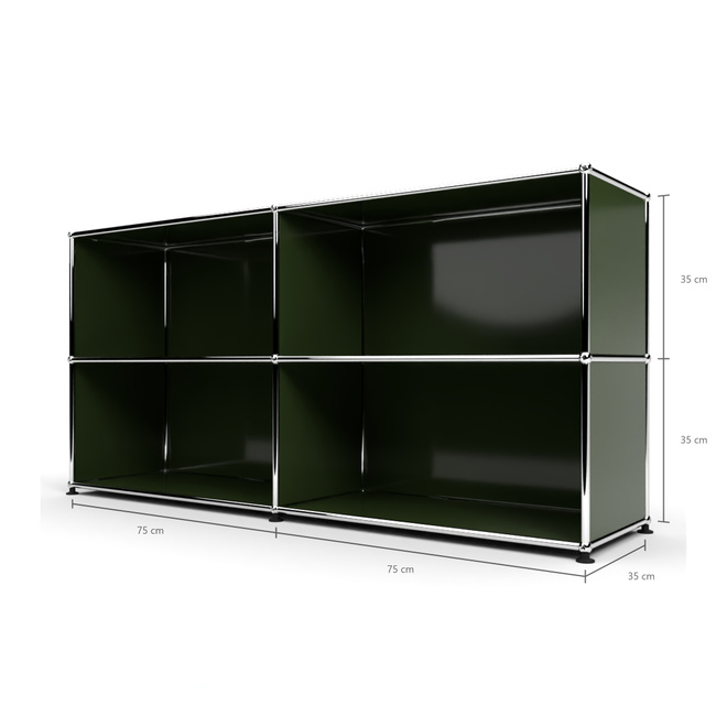 Sideboard 2x2 offen, Olivgrn