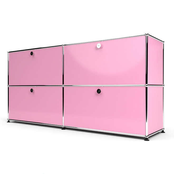 Sideboard 2x2 mit 4 Klapptren, Rosa