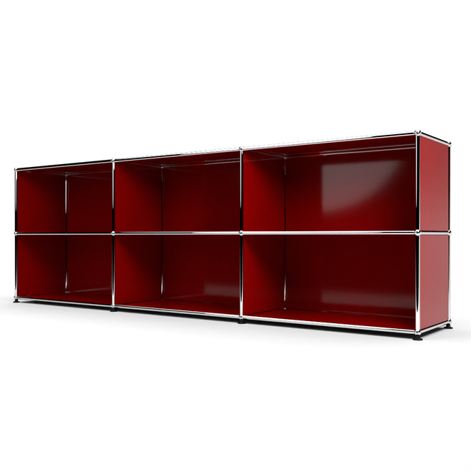 Sideboard 2x3 offen, Rubinrot