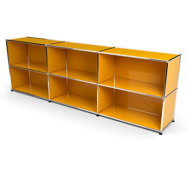 Sideboard 2x3 offen, Goldgelb