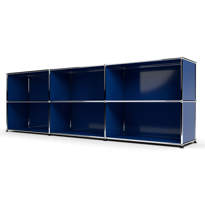 Sideboard 2x3 offen, Enzianblau