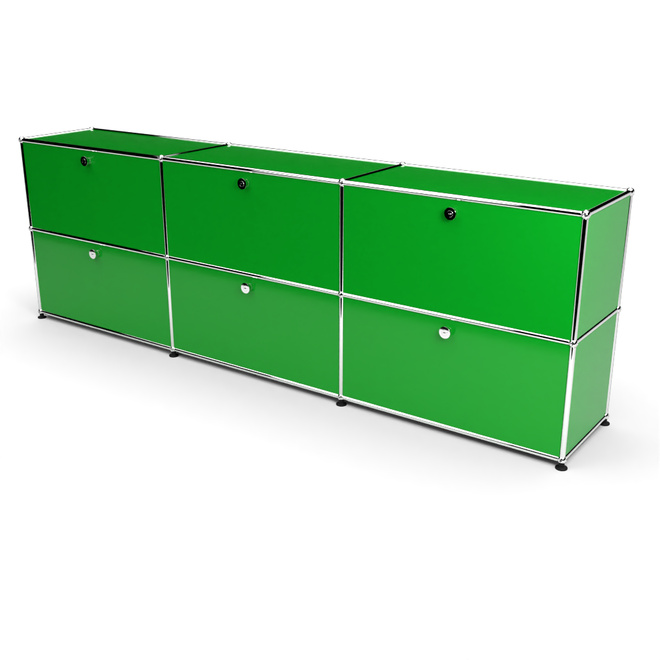 Sideboard 2x3 mit 6 Klapptren, Grn