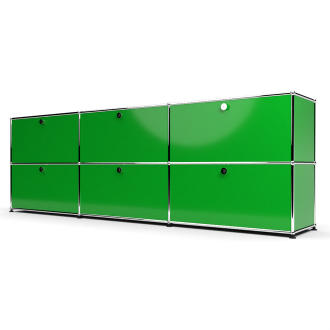 Sideboard 2x3 mit 6 Klapptren, Grn