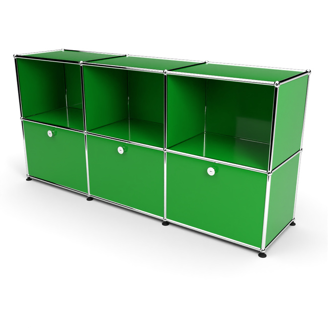 Sideboard 50 2x3 mit 3 Klapptren, Grn