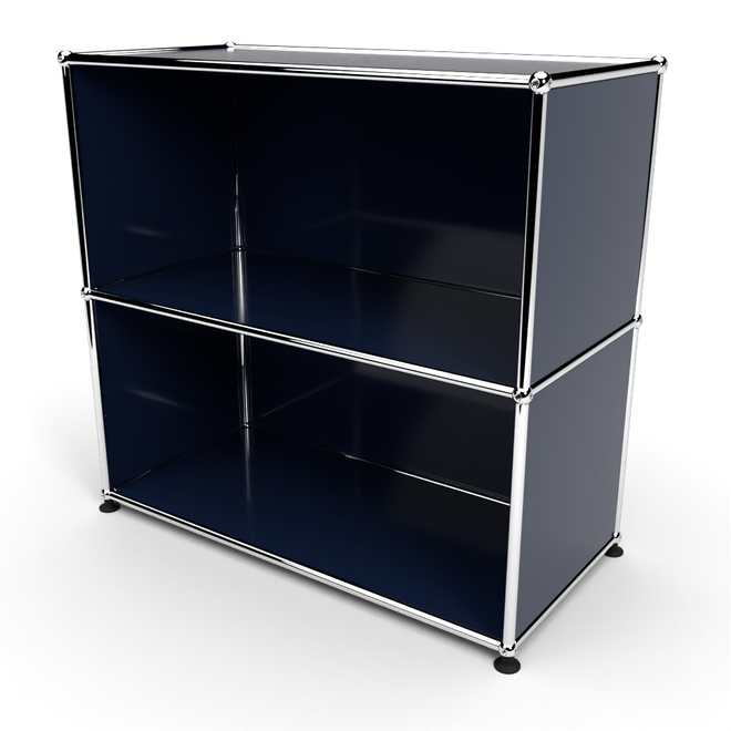 Sideboard 2x1 offen, Stahlblau