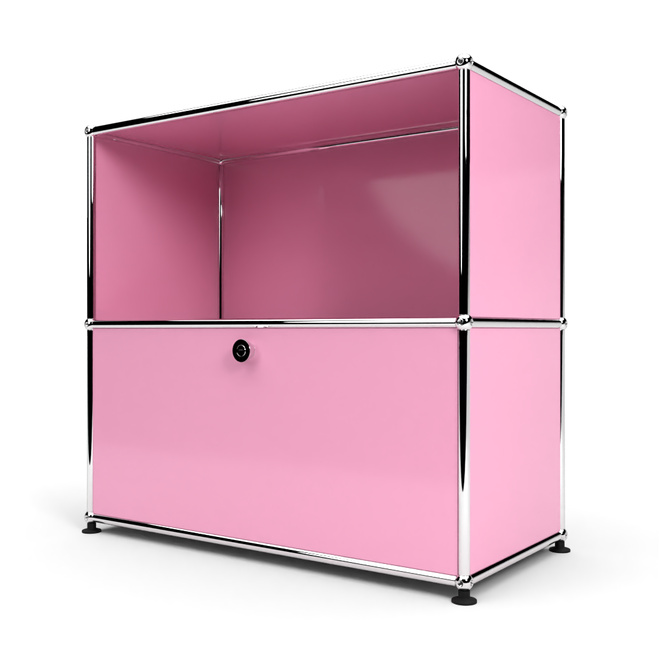 Sideboard 2x1 mit 1 Tr, Rosa