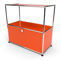 Sideboard 2x1 mit 1 Tr oben offen, Orange