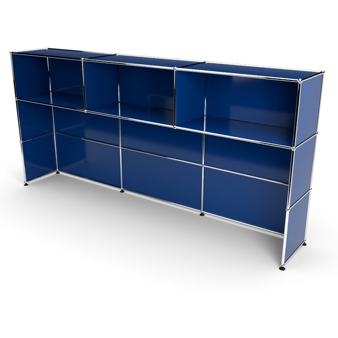 Theke 3x3 Tiefe 38 cm, Enzianblau