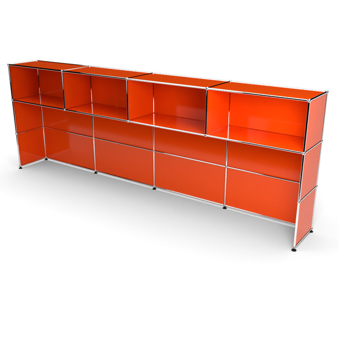 Theke 3x4 Tiefe 38 cm, Orange