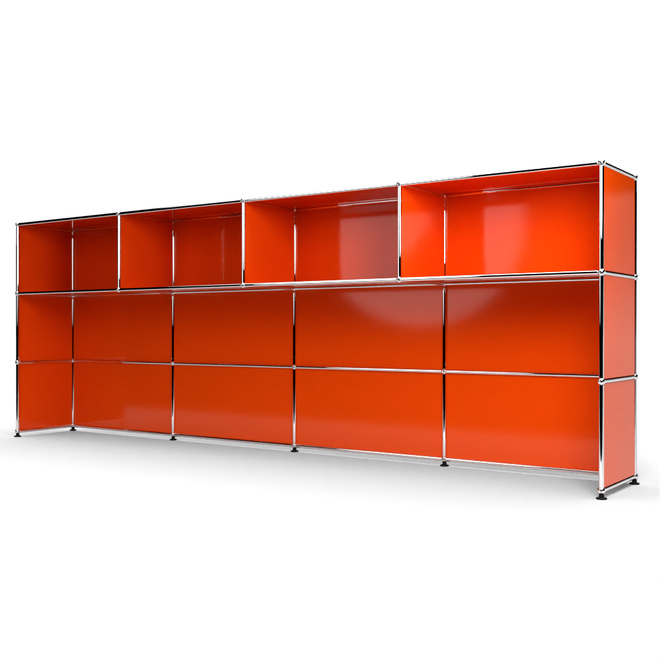 Theke 3x4 Tiefe 38 cm, Orange