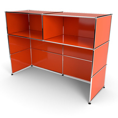 Theke 3x2 Tiefe 53 cm, Orange