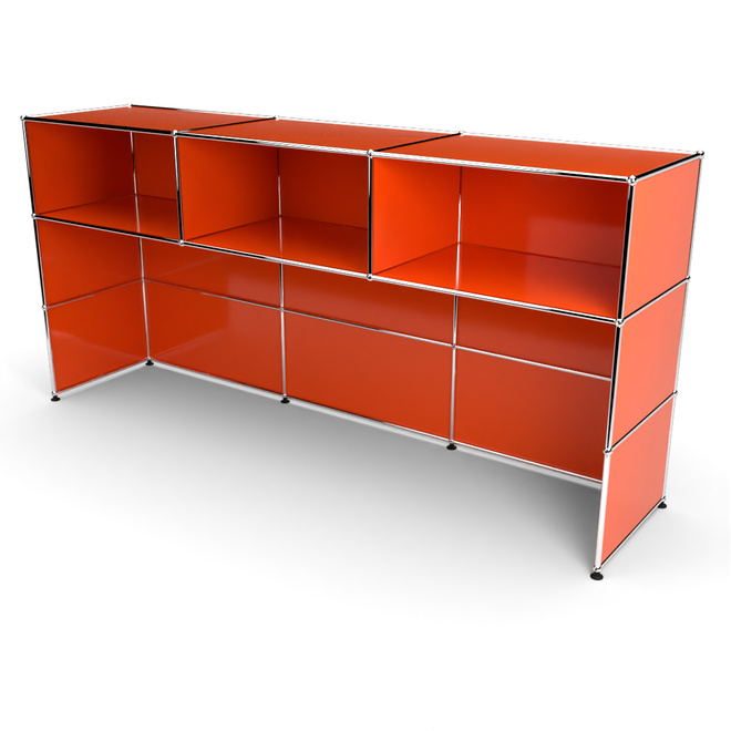 Theke 3x3 Tiefe 53 cm, Orange