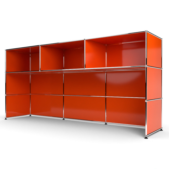 Theke 3x3 Tiefe 53 cm, Orange