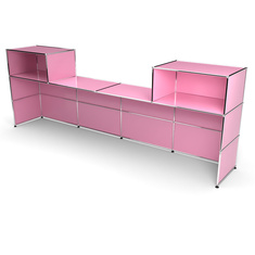 Theke 3x4, mit Lcke, Tiefe 53 cm, Rosa