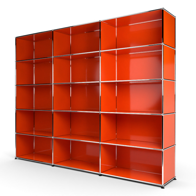 Wandregal 5x3 offen, Orange