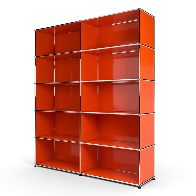 Wandregal 5x2 offen, Orange