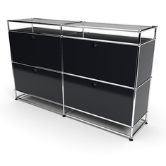 Sideboard 2x2 mit 4 Klapptren, mit Glasablage,...